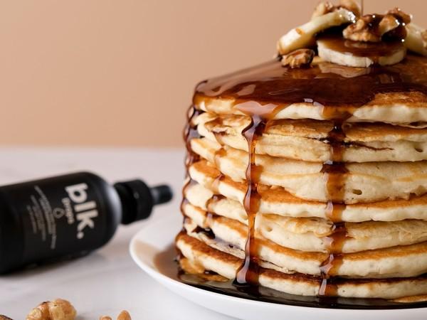 Fluffy Pancakes made with blk. Drops