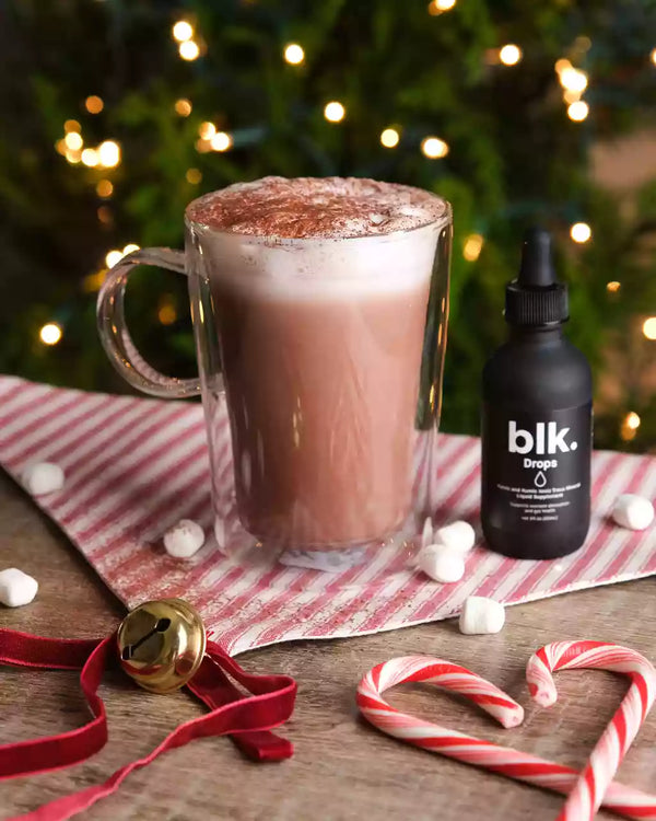 Classic Hot Chocolate Recipe Made with blk. Drops